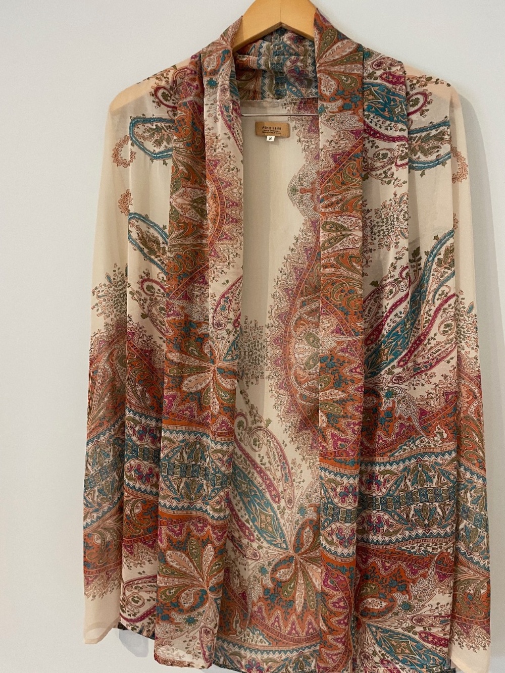 open front sheer cardigan/kimono